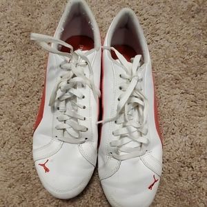 Puma tennis shoes.